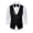 Black, variant on BAETEUY Men Suit Vest V-Neck Sleeveless Single Breasted Stage Show Waistcoat