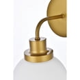 thumbnail image 6 of Hanson 1 light bath sconce in brass with frosted shade, 6 of 8