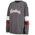 thumbnail image 2 of Women's The Wild Collective Charcoal Arizona Cardinals Fleece Pullover Sweatshirt, 2 of 4