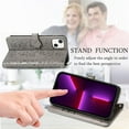 thumbnail image 2 of for Apple iPhone 13 (6.1 Inch) Cartoon Cute Wallet Case,Cat Dog Style Flip Phone Cover with ID Card Holder PU Leather Cases for Apple iPhone 13 MG Grey, 2 of 14