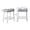 Gray 808, variant on Adjustable Swivel Barstools Set of 2 Velvet Upholstered Gas Lift Bar Stools Gray for Kitchen Counter Island