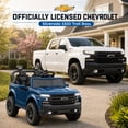 thumbnail image 3 of Conchico Licensed Chevrolet Silverado 24V 2 Seater Powered Ride-On Truck w/Remote & Durable Wheels, Black, 3 of 9
