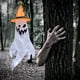 thumbnail image 2 of Calcetines de fantasma de de 43 ", decoración colgante, calcetines , bandera de patio Multicolor Zulema Halloween windsock, 2 of 8