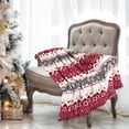 thumbnail image 1 of Herramientas y mejoras para el hogar Manta navideña con estampado de renos y copos de nieve, franela cálida para invierno, decoración de sofá, manta de franela, 1 of 7