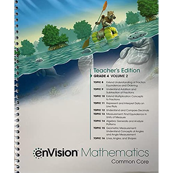 Pre-Owned enVision Mathematics; Common Core, Grade 4 Volume 2, Teacher Edition, c. 2020, 9780134954912, 0134954912, 9780134954912, 0134954912, Paperback,