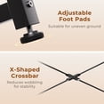 thumbnail image 5 of AODK 40 Inch Computer Desk with Headphone Hook, Simple Writing Desk for Home Office, Small Space Desk, Vintage, 5 of 9