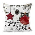 thumbnail image 2 of Ireezec Christmas Holiday Pillow Cover Decorative Linen Throw Pillow Case for Sofa Couch Bed Living Room Home Decor Festive Seasonal Accent, 2 of 6