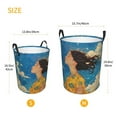 thumbnail image 3 of Girl Sketch Laundry Hamper Medium Storage Basket/Toy Organizer/Dirty Clothes Bucket, 3 of 5