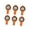 Orange color, variant on Yihuala 6Pcs Adjustable Strap Wearable Compasses Clear Display Outdoor Compasses Watches For Students Travelers Hiker Enduring