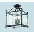 thumbnail image 1 of Z Lite 177-3SF-M Fairview 3 Light Semi-Flush Mount Glass - Bronze, 1 of 2