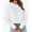 White, variant on tarylea Crew Neck Sweatshirt for Women Long Sleeve Solid Color Tops Casual Work out Athletic Tops Loose Dailywear