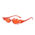 thumbnail image 1 of Frameless One Piece Candy Color Flame Shape Sunglasses Gong Bohan unisex, 1 of 2