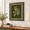 Flowering Bird-16"L x 13"W, variant on Floral Baroque Artwork 16"L x 13"W Framed Canvas Botanical Wall Print