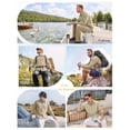 thumbnail image 4 of Long Sleeve Shirts for Men Outdoor Fishing Work Shirt with 2 Pockets Quick Drying Hiking Lightweight UPF50+, 4 of 10