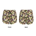 thumbnail image 6 of Uemuo Ladybugs And Flowers On A Wooden Pattern Women's Athletic Shorts High Waisted Running Shorts with Liner Pockets Gym Elastic Workout Shorts-Small, 6 of 9