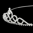thumbnail image 3 of Tiara de cristal para novia / Horquillas para el cabello / Diadema / Lazo para el cabello (Plateado), 3 of 7