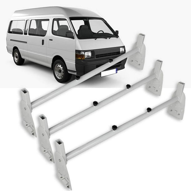 CCIYU Adjustable Roof Ladder Racks 47.3"70.9" Van Ladder Rack for