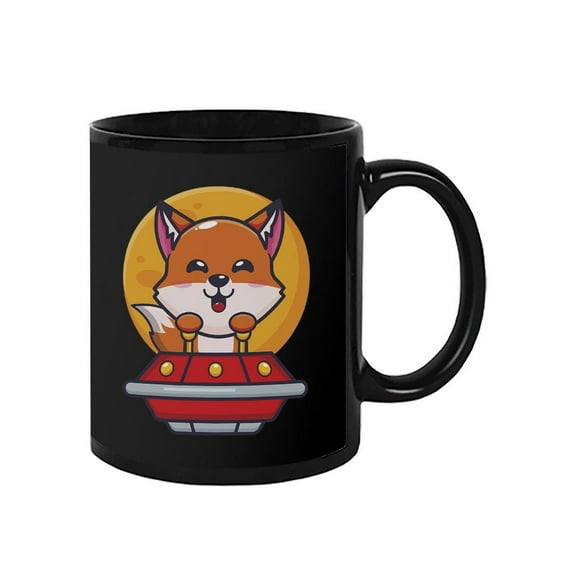 Cute Fox Ufo Mug Mug - Image by Shutterstock,