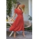 thumbnail image 4 of Vestido PRETTYGARDEN 2024 Floral Boho Cruzado con Escote en V M, 4 of 7
