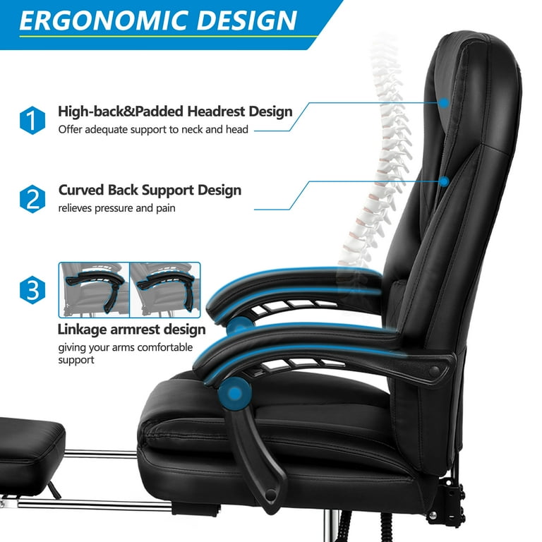 Leather chair online with armrest