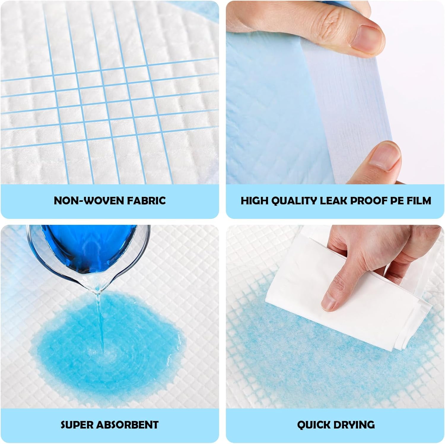 Dog Pee Pads Extra Large 23.6"x35.4",XL Thicken 6 Layers Puppy Pads, Ultra Absorbent Pee Pads Training Pads, Leak-Proof Quick-Dry Pet Pads Disposable Potty Pads for Dogs