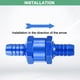 thumbnail image 4 of Uxcell 1 Paquete Válvula de Retención de Combustible de 3/8" 10mm para Petróleo Diésel Válvulas de Un Solo Sentido Azul, 4 of 6