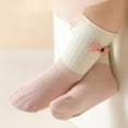 thumbnail image 5 of 4 Pairs Toddler Baby Girl Kids Socks, Cute Bow Soft Cotton Crew Socks, 0~5T, 5 of 7