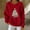 Red, variant on GuzomFashion Womens Christmas Book Themed Festive Sweatshirt - "All Booked For Christmas" Loose Crewneck Long Sleeve Polyester Spandex Red Plus Size S-XXXXXL,Size 2XL