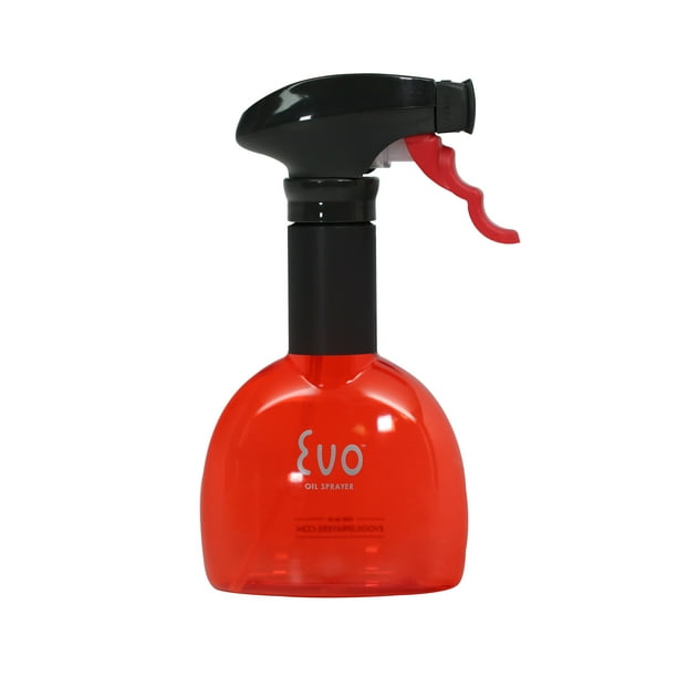 Evo Oil Sprayer Bottle, NonAerosol for Olive Oil and Cooking Oils, Red