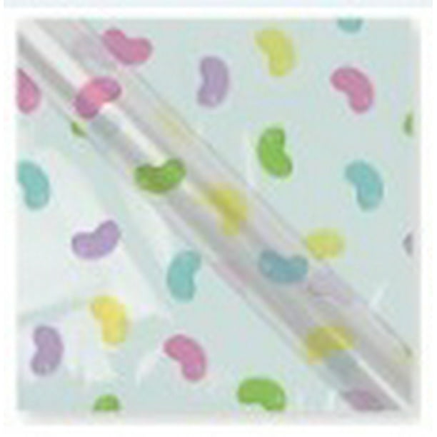 Way to Celebrate! 5ft X 30in Easter Cello Wrap, Jelly Beans