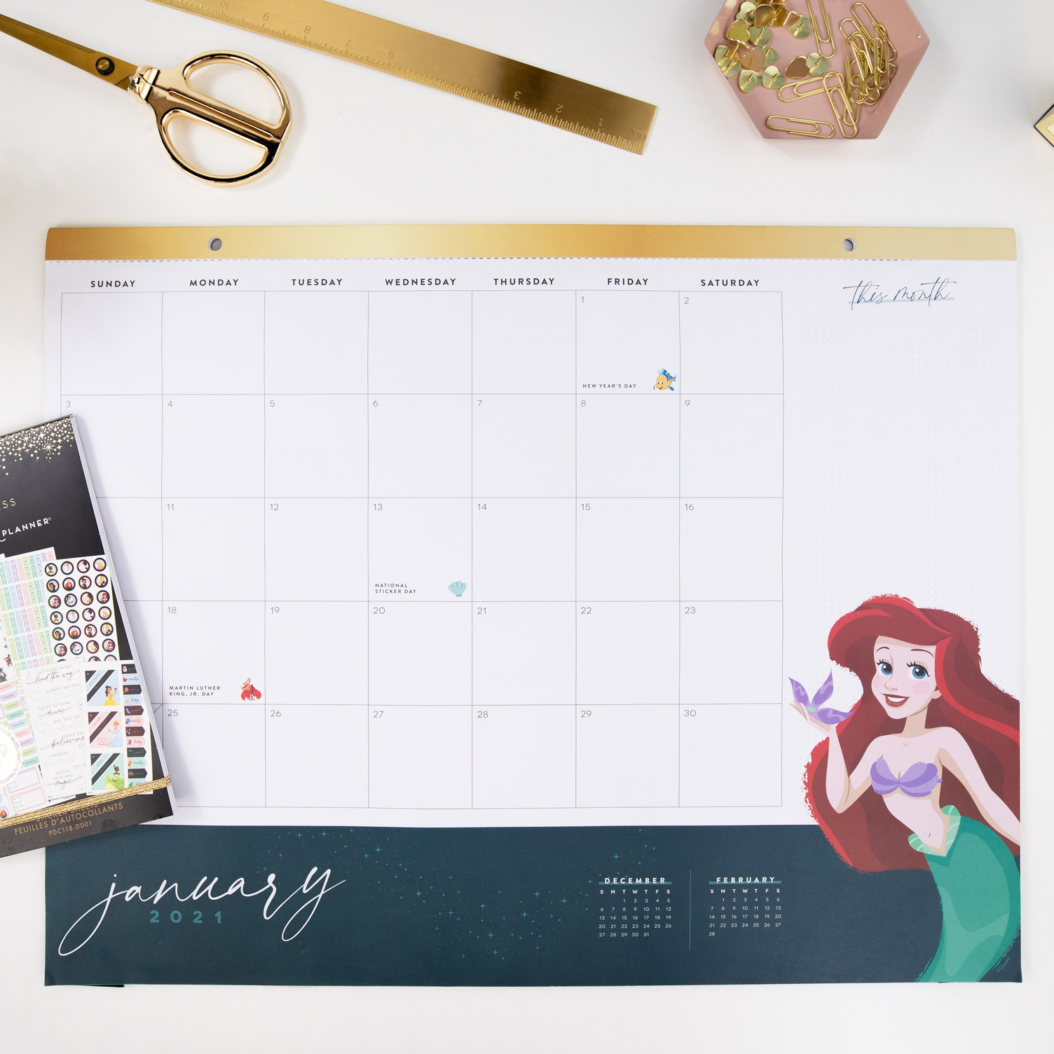 The Happy Planner® Disney 18 Month Desk Calendar - Walmart.com - Walmart.com