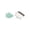 Green, variant on COM1950s Stainless Steel Dough Scraper Cutter, 2 in 1 Multipurpose Baking Dough Knife, Household Flour Scraper for Bread Noodles Cake