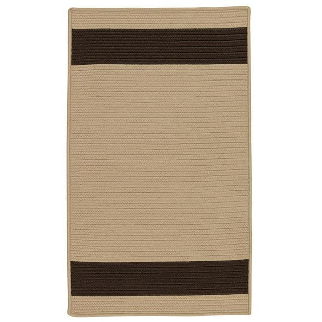 Colonial Mills Rug AR35R096X132S Aurora Rectangle Braided Area Rug Sand Brown - 8 x 11 ft.