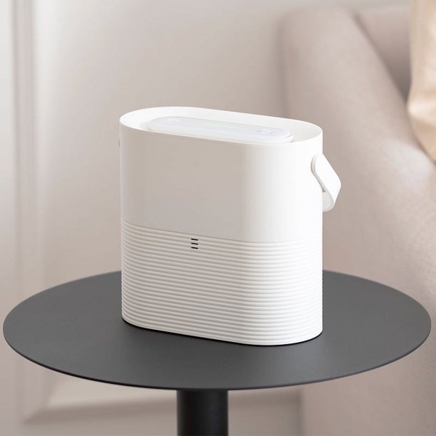 Purificador de Aire con Filtros HEPA Dobles, Purificador de Mesa con Aromaterapia para Alergias, Modo de Sueño Silencioso <30dB, Filtración Efectiva para 15 m², Adecuado para Oficina, Escrit