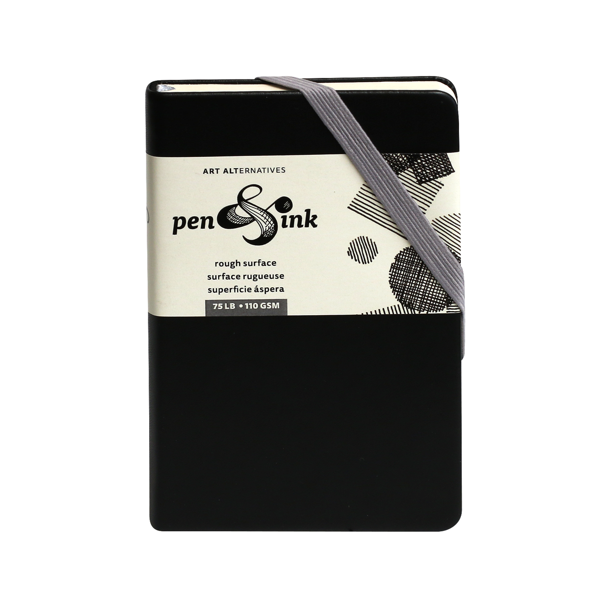 Art Alternatives Sketch Book, Orange Closure, 3.5" x 5.5"