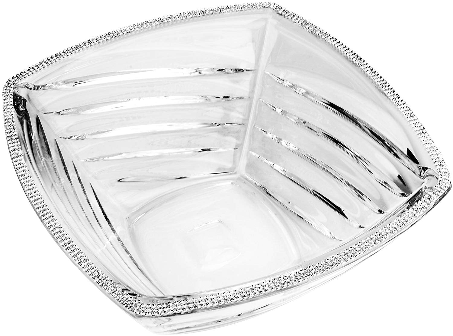 Le Monde, 13Inch Swarovski Jeweled Crystal Vase, Decorative Wedding