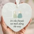 thumbnail image 4 of Bwiyojiz Christmas Decorations Hanging Ornaments Heart-Shaped Sea Glass Friendship Decor Heart Keepsake Ornament for Tree, Gifts for Yourelf, 4 of 4
