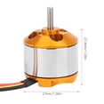 thumbnail image 5 of RC Motor, Outrunner Brushless Motor, Professional A2212 Outrunner Brushless Motor High Power Motor Parts for RC Quadcopter RC Aircraft Plane Multicopter Drone Fixed Wing Helicopter[1400KV], 5 of 9