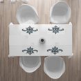 thumbnail image 3 of Ambesonne Retro Place Mats Set of 4, Grunge Renaissance, Standard Size, Blue White Black, 3 of 4
