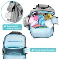 thumbnail image 3 of Diaper Bag Backpack Large Multifunctional Travel with Changing Pad Nappy Bag, 3 of 8