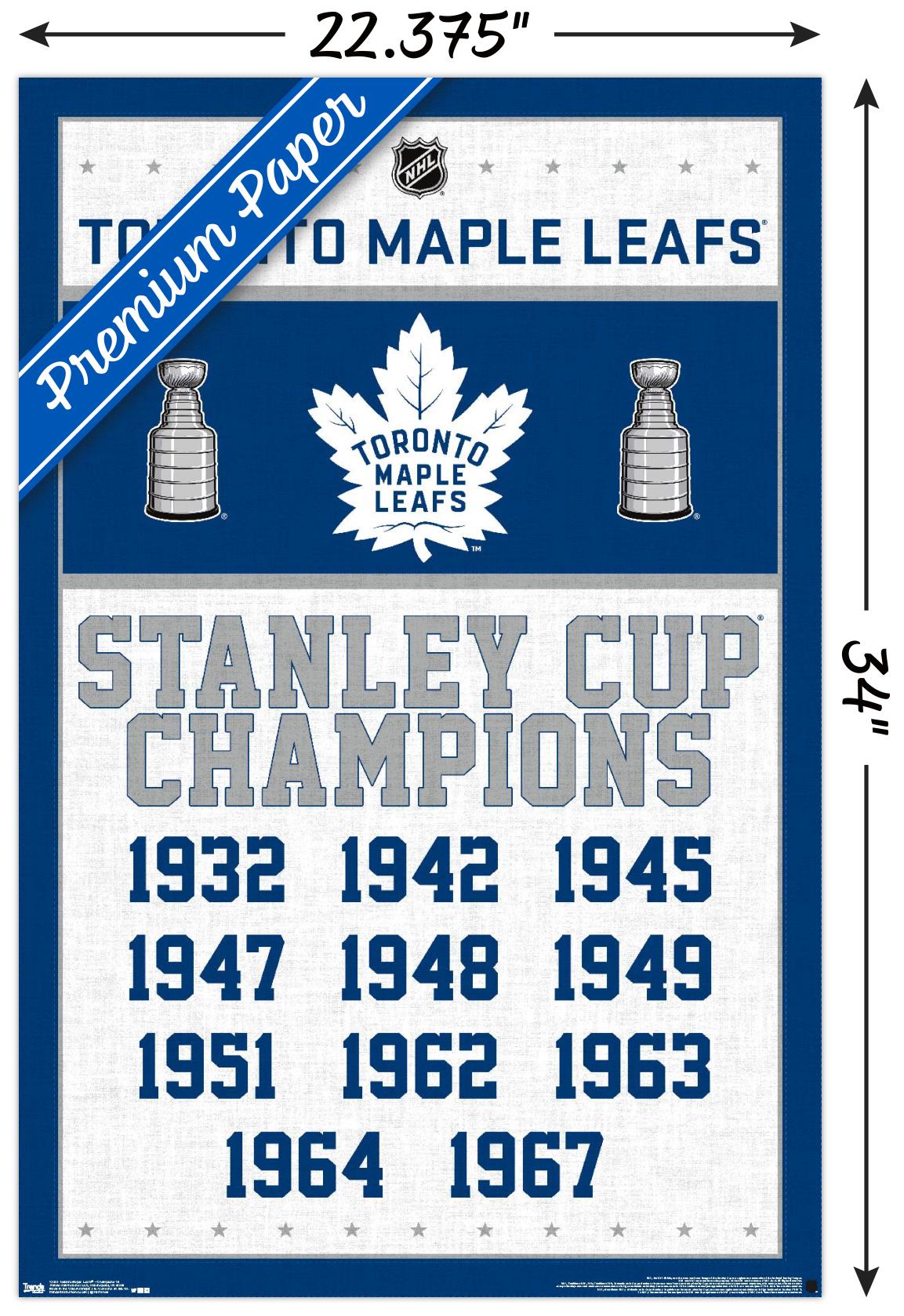 NHL Toronto Maple Leafs - Champions 16 Wall Poster, 22.375" x 34"