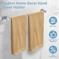 thumbnail image 5 of Matte Silver Adjustable 13.8 to 24.8 Inch Towel Bar for Bathroom, Wrvxzio Stainless Steel Towel Rack Wall Mounted, Modern Home Decor Hand Towel Holder, 5 of 10