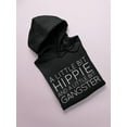 thumbnail image 3 of Little Bit Hippie And Gangster Hoodie Women -GoatDeals Designs, Female x-Large, 3 of 4
