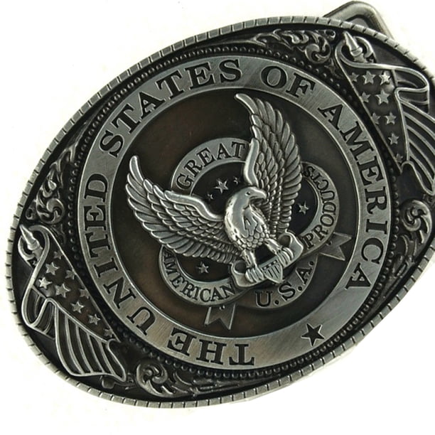 THE UNITED SATTION OF AMERICA Eagle Cowboy Western Belt Buckle Regalo Para Hombre Sunnimix Hombres de hebilla de cinturón vintage