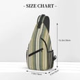 thumbnail image 2 of Lsque Colourful stripes Pattern Cross Chest Bag Diagonally – Premium Durable Front Chest Sling with Adjustable Padded Strap, High-Capacity Storage, 2 of 8