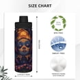 thumbnail image 3 of Pofeuu Dreamy Jester Under Stars Print 18oz Sports Insulated Kettle Stainless Steel Vacuum Water Bottle Leakproof Sport Flask, 3 of 7