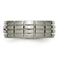 thumbnail image 3 of Auriga Fine Jewelry Titanium Satin 8mm Notched and Grooved Band for Men Size 8, 3 of 6