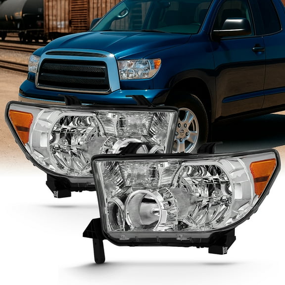 AKKON - Fits 2007-2013 Toyota Tundra 2008-2017 Sequoia OE Style Headlight Assembly Pair