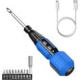 thumbnail image 1 of Precision screwdriver set, USB rechargeable cordless screwdriver with LED light, 9 screwdriver bits, automatic and manual modes, portable repair tools, 1 of 5