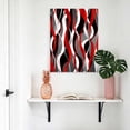 thumbnail image 4 of Canvas Wall Art Red Gray Stripes Canvas Art Print Abstract Art Modern Pictures Wall Decor for Living Room Bedroom Artwork Decorations Stretched Framed Ready to Hang 16"x24", 4 of 9